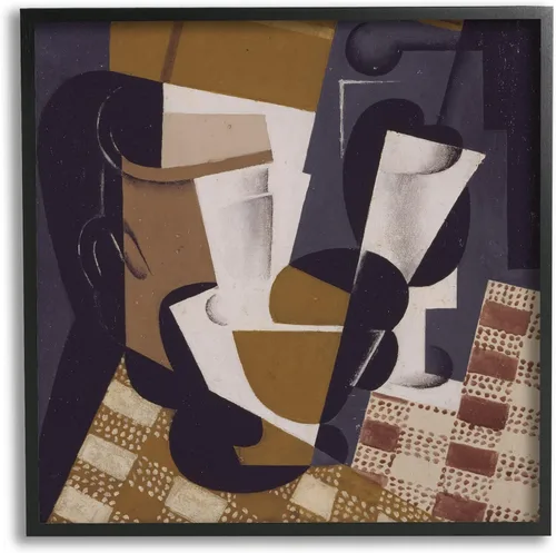 Vista 10 de Stupell Industries Broc et Verre Juan Gris Pintura abstracta clásica enmarcada arte de la pared, diseño por one1000paintings Stupell Industries