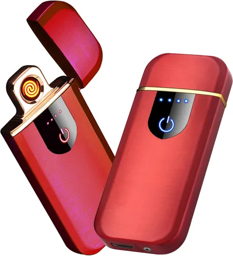 Vista 14 de Encendedor electrónico, encendedor eléctrico inteligente, mini encendedor recargable USB con ignición táctil de doble lado, encendedor sin llama a