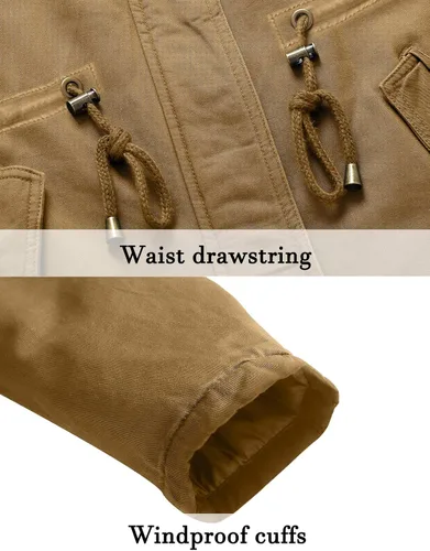 Vista 7 de Uoiuxc Women's Hooded Winter Coat Warm Fleeced Lined Parka Long Jackets