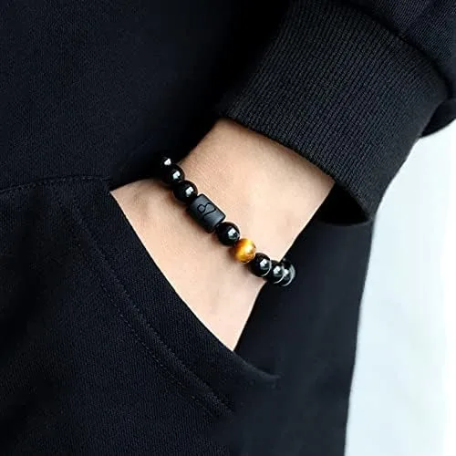 Vista 3 de CSIYANJRY99 Pulseras del zodiaco para hombres y mujeres, regalos de signo del zodiaco, pulsera de horóscopo de 12 constelaciones, pulsera elástica