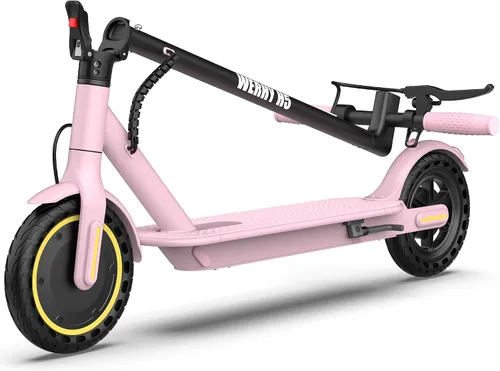 Vista 10 de WERHY Scooter eléctrico, motor potente de 350 W/500 W y neumático de 8.5 Amarillo-gris