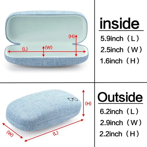 Vista 3 de Vemiss - Funda rígida para lentes de sol (lino)