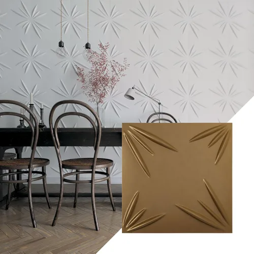 Vista 35 de Ekena Millwork WP20X20INWH 19 5/8 pulgadas de ancho x 19 5/8 pulgadas de alto Inula EnduraWall Decorativo 3D Panel de Pared Cubre 2.67 pies cuadrados