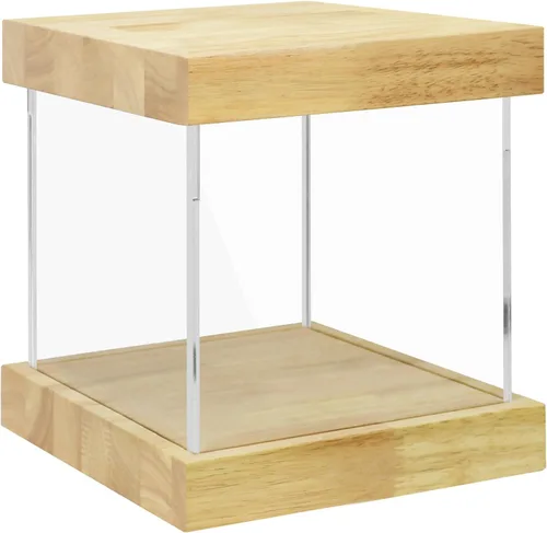 Vista 24 de Vitrina de acrílico transparente para trofeos, coleccionables, caja de exhibición de cubo de montaje, soporte de protección a prueba de polvo