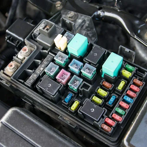 Vista 4 de 6 Piezas de Fusibles Altos Estándar de 40 amperios JCase en Forma de Caja Compatibles para Ford, Chevy, GM, Nissan, Toyota, Camiones, Coches y SUV