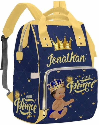 Vista 11 de Artsadd Bolsa de pañales con nombre personalizado para bebé, mochila para mamá y papá, pattern 01, Mochilas Daypack