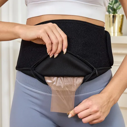 Vista 8 de Cinturón de ostomía ajustable de 28 a 48 pulgadas para hombres y mujeres