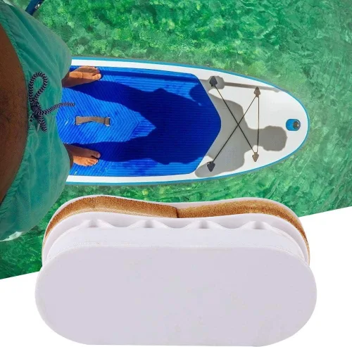 Vista 2 de Alomejor Mango de tabla de surf de plástico para montaje en tabla de remo inserto ergonómico accesorio de surf blanco