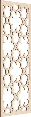 Vista 108 de 9 3/8"W x 24 3/8"H x 1/4"T Southgate Decorativos Paneles De Pared De Madera Calado, Abedul