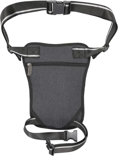 Vista 4 de Bolsa de muslo Larswon pierna bolsa bolsa muslo paquete bolsa táctica cintura motocicleta bolsa impermeable Gris oscuro 1226