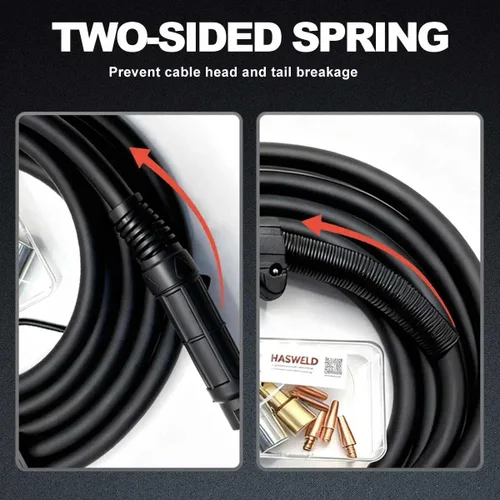 Vista 4 de Pistola de Soldadura MIG de Servicio Pesado 250A de 10 pies, Reemplazo para Lincoln Magnum PRO 250L K4530-2 K4530-1 K3081-1, Compatible con Soldador