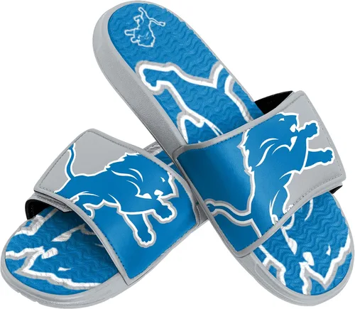 Vista 26 de FOCO mens NFL Team Logo Athletic Sport Shower Flip Flop Sandals Gel Slides