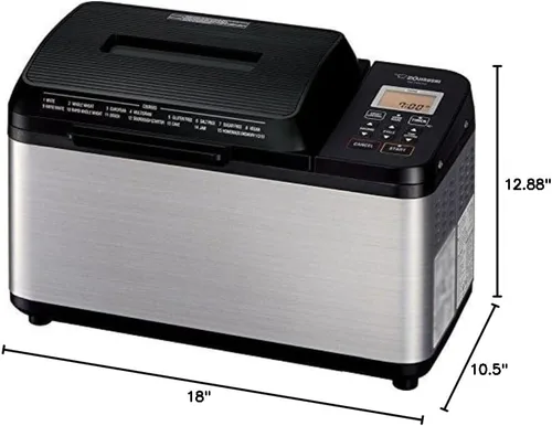 Vista 9 de Zojirushi BB-PDC20BA Home Bakery Virtuoso Plus panificadora de pan, pan de 2 libras