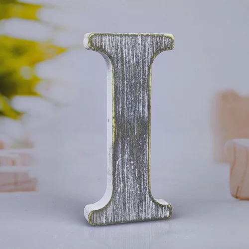 Vista 12 de Letras de madera rústica sin terminar de 6 pulgadas para decoración de pared, letras decorativas de pie en rodajas, decoración de tablero