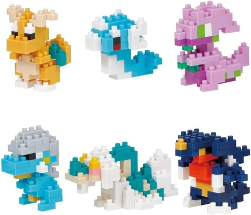 Vista 3 de nanoblock - Pokémon - Juego de dragón tipo 1 (caja ciega completa), kit de construcción de la serie mininano