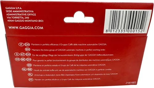 Vista 6 de Gaggia 21001683 Kit de servicio de limpieza Bean to Cup - Grasa lubricante, 2 juntas tóricas y cepillo de limpieza