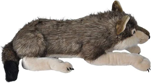 Vista 2 de Wild Republic - Peluche de lobo jumbo, animal gigante de peluche, juguete de peluche, regalos para niños, 30 pulgadas