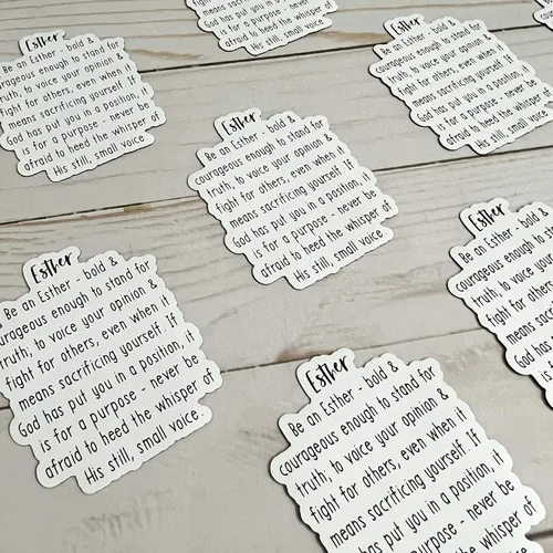 Vista 9 de Swaygirls Imán para refrigerador Esther Imanes cristianos Imanes de nevera sobre la fe, Dios, la Biblia Ester 4:14