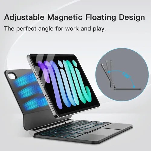 Vista 6 de Ultra Magic - Funda con teclado para iPad mini 7 (A17 Pro) y Negro