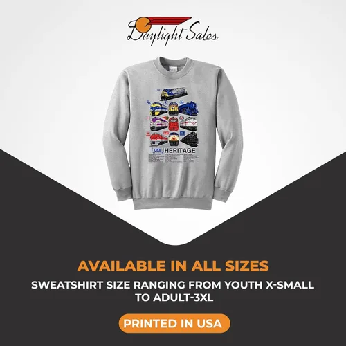 Vista 2 de Daylight Sales CSX Heritage Authentic Railroad Sudadera 109