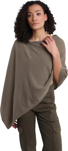 Vista 43 de CLAUDIA NICHOLE by Alashan Poncho estilo vestido, 100% cachemira Ejército/1032