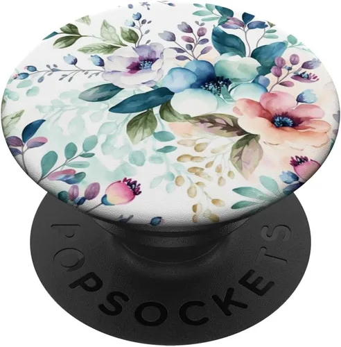 Vista 7 de PopSockets MagSafe PopGrip con diseño floral de acuarela botánica para iPhone