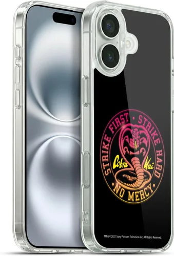 Vista 60 de Head Case Designs Funda de gel suave con licencia oficial de Cobra Kai Eagle Fang Logo Key Art compatible con Apple iPhone 7 Plus/iPhone 8 Plus