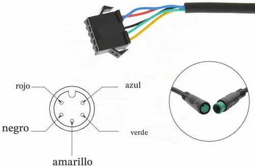 Vista 2 de Computadora de bicicleta, pantalla LCD impermeable, velocímetro de bicicleta, pantalla EN06, kit de controlador sin escobillas para scooter