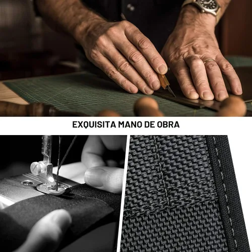 Vista 5 de ykooe Funda para Teléfono Móvil de Nylon con Hebilla Compatible con iPhone 17 16 15 14 13 12 11 y Modelos Pro, Samsung Galaxy S20 S21 S22 S23 S24
