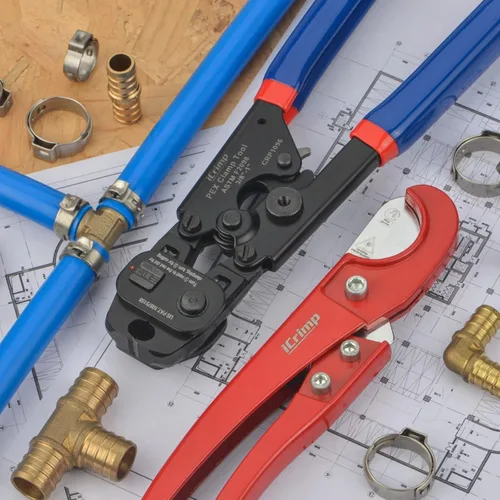 Vista 9 de iCrimp PEX Kit de herramientas de crimpado con abrazaderas, cincha y herramienta de extracción para 3/8"-1" Kit includes 2-in-1 crimp & remove