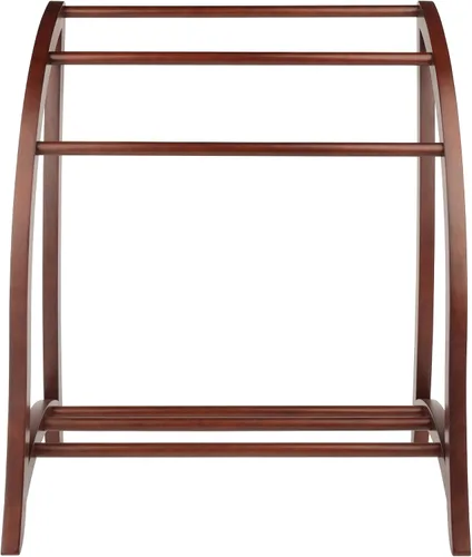 Vista 2 de Winsome Wood – Estantería para colchas con 3 estantes, nogal antiguo (94036)