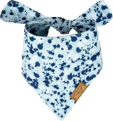 Vista 6 de Remy+Roo Bandanas clásicas de verano para perros, grandes, paquete de 4, cuadros y hojas