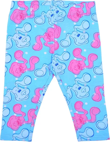 Vista 4 de Nickelodeon Blues Clues - Conjunto de camiseta y leggings para niña azul y magenta para bebés y niños pequeños color rosaazul