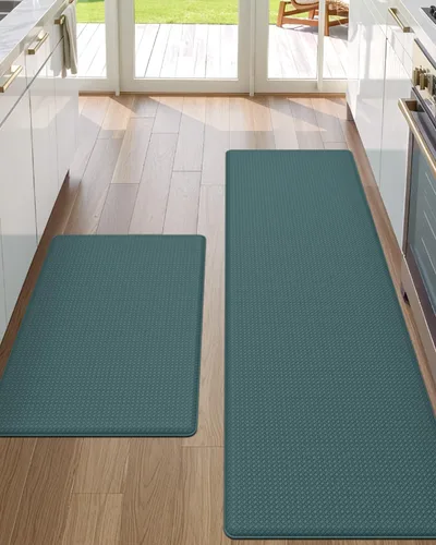 Vista 30 de DEXI Alfombrillas de Cocina Acolchadas Anti Fatiga, 17x59, Alfombra de Pasillo para Estar de Pie Impermeable, Espuma Viscoelástica Cómoda Acolchada