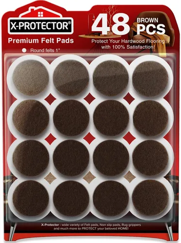 Vista 20 de X-PROTECTOR - Almohadillas de fieltro para muebles, 133 unidades, almohadillas de fieltro para patas de muebles, los mejores protectores de piso