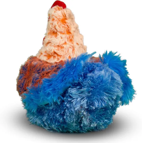 Vista 8 de Gallina de peluche Douglas Henrietta de hilo azul, gallina de peluche