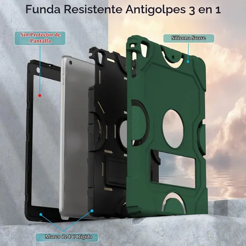 Vista 5 de ZoneFoker Funda para iPad de 6ª/5ª generación (9.7 pulgadas, modelo 2018/2017), iPad Air 2 / 1ª, iPad Pro 9.7, funda protectora resistente a prueba