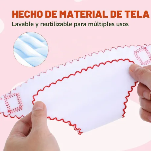 Vista 4 de Pañales lavables para mascotas, 6 pañales para perros y gatos con cierre ajustable