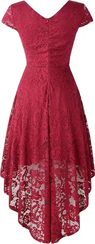 Vista 3 de Alingna NIYIGEJI Vestido de cóctel sexy con cuello en V para mujer