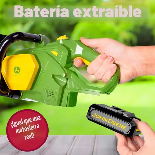 Vista 4 de John Deere Juguete de motosierra - Luces y sonidos, juego de simulación - A partir de 3 años