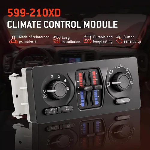 Vista 4 de 599-210XD Módulo de Control de Clima Panel de Control de AC Compatible con Vehículos Chevy GMC Buick Cadillac Isuzu Saab 2003-2007 - Silverado