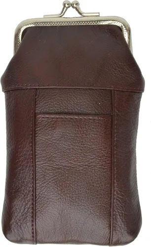 Vista 10 de Caja de cigarrillos de cuero Pack Holder Regular o 100's Lighter Pocket (negro)