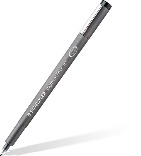 Vista 2 de Staedtler 308 02-9 - Delineador de pigmento (10 unidades), color negro, Negro
