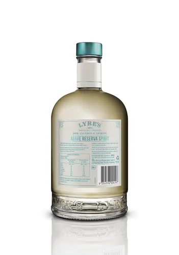 Vista 2 de Lyre's Agave Reserva - Espíritu sin alcohol Estilo tequila Premium 23.7 onzas líquidas
