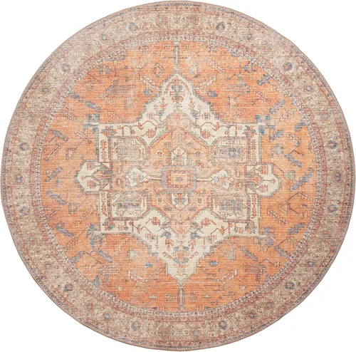 Vista 315 de GLN Rugs Traditional Collection - Alfombra de felpilla lavable a máquina, tradicional lavable, antideslizante, alfombra de felpilla de pelo corto