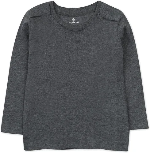 Vista 3 de HonestBaby Camiseta unisex de manga larga para bebé, 100% algodón orgánico