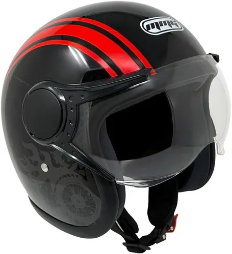 Vista 7 de MMG Casco de cara abierta para motocicleta Modelo 37