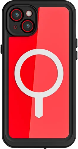 Vista 81 de Ghostek NAUTICAL funda delgada para iPhone 14 Plus a prueba de golpes impermeable con protector de pantalla y imán MagSafe con carga inalámbrica