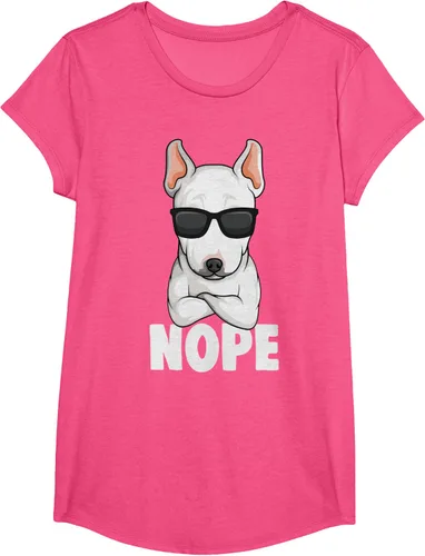 Vista 64 de Camiseta de perro Bull Terrier para niños y mujeres, Negro