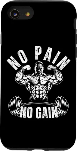 Vista 18 de No Pain No Gain Workout Motivational Case for iPhone 16
